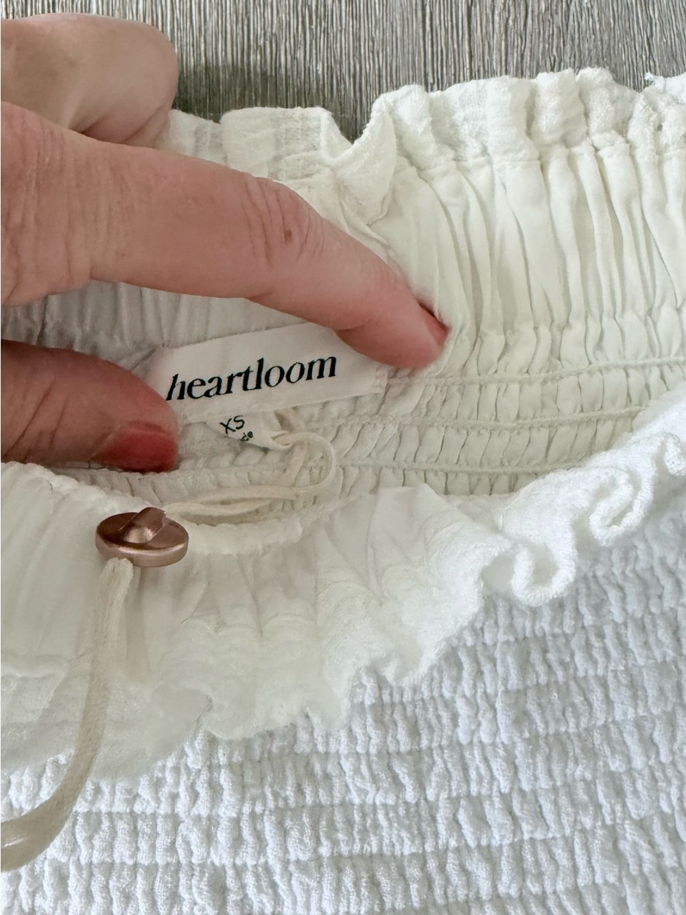 Heartland White Tiered Mini Skirt Fairy Cottagecore Size XS S - Picture 4 of 6